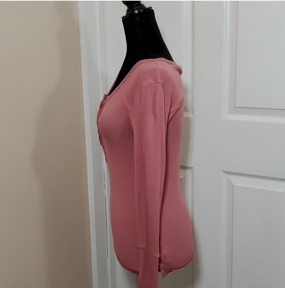 Free People Meg's Layering Long Sleeve Henley - Picture 3 of 7